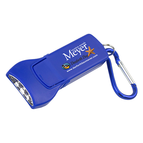 "BEAMER" 4 LED Keyholder Keylite with Carabiner Clip (Photoimage Full Color)