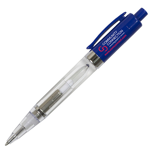 "VICENTE" Light Up Pen with BLUE Color LED Light