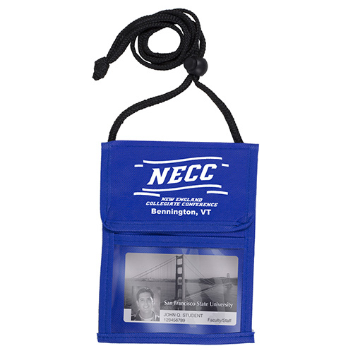 "NETWORKER" Non-Woven Econo 5 Function Tradeshow Badgeholder and Neck Wallet