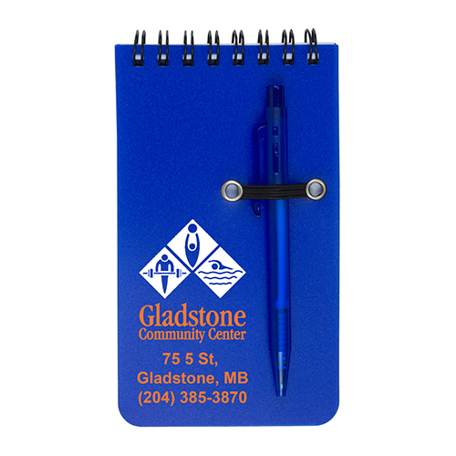 "MONTEREY" Pocket Sized Spiral Jotter Notepad Notebook with Pen