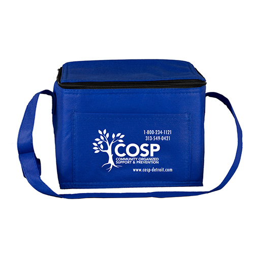8” W x 6” D x 6” H - “Cool-It” Non-Woven Insulated Cooler Bag
