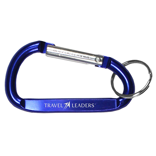 "CARA M" Medium Size Carabiner Keyholder with Split Ring Attachment