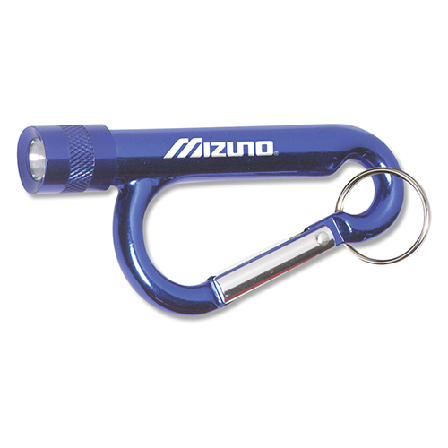 "CHIRON LIGHT" Metal Carabiner Flashlight with Split Ring Attachment