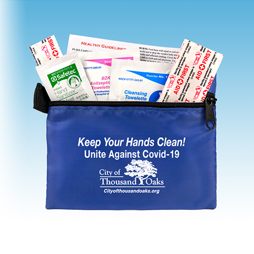 "SAFE HELPER" 8 Piece Hand Sanitizer First Aid Kit in Zipper Pouch
