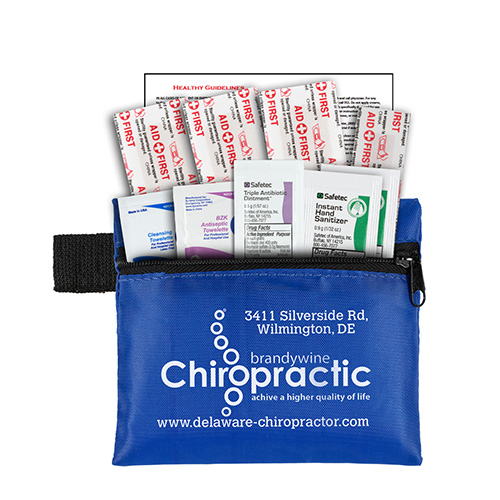 "SAFETY ZIP" 10 Piece Hand Sanitizer First Aid Kit in Zipper Pouch