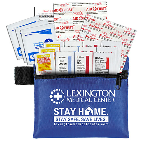 "LAZY DAY" 31 Piece Advanced Sun and Outdoors First Aid Kit in Zipper Pouch