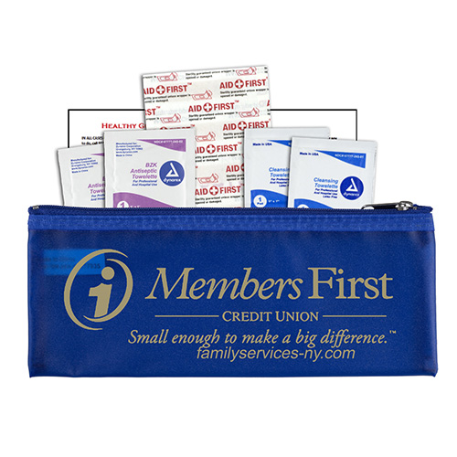 "PFEIFFER" 11 Piece First Aid Kit in Zipper Pouch
