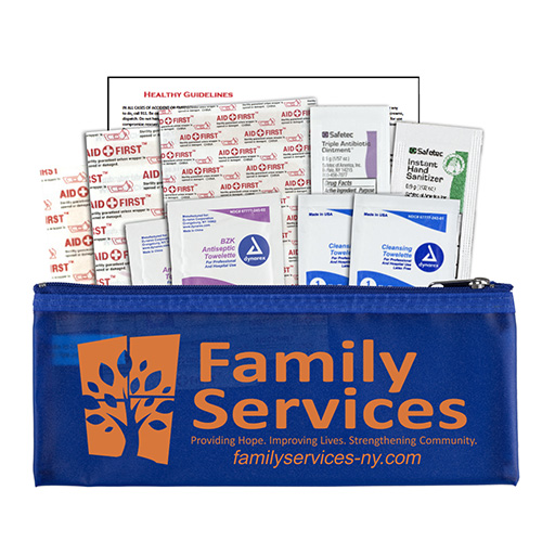 "Ventana" 18 Piece First Aid Kit in Zipper Pouch