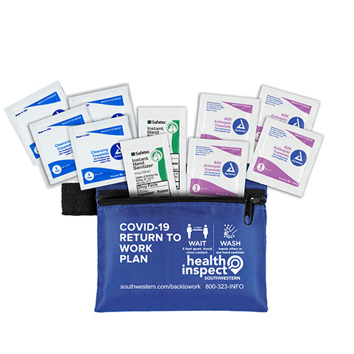 "PALLAS" 10 Piece Antiseptic First Aid Kit in Zipper Pouch
