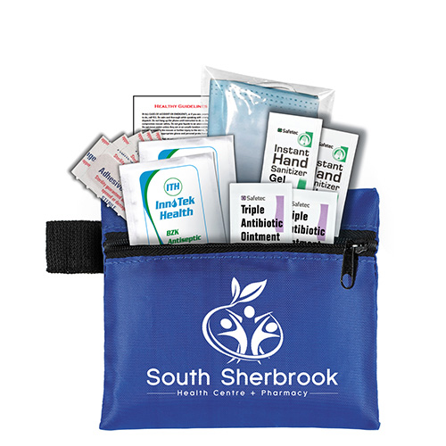 "BIXBY PLUS SAN" 13 Piece First Aid Protection Pack in Zipper Pouch