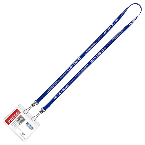 "CULVER" 3/4" Width Dual Attachment Silkscreen Polyester Lanyard