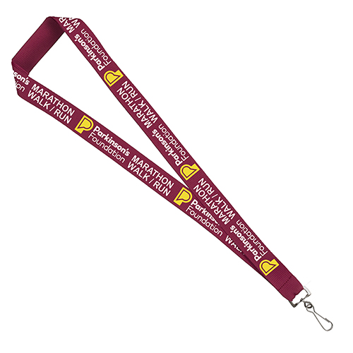 "AUBURN" 1” Overseas Silkscreen Lanyard