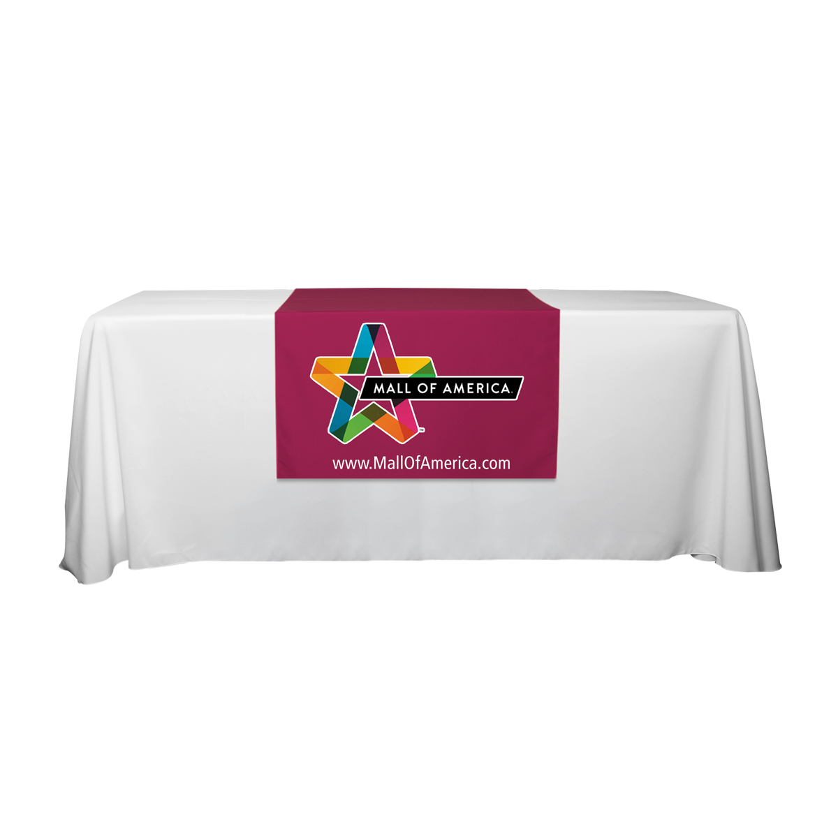 "ROGER SIX" 60 L Table Runners (PhotoImage Full Color) / Accommodates 3 ft Table and Larger