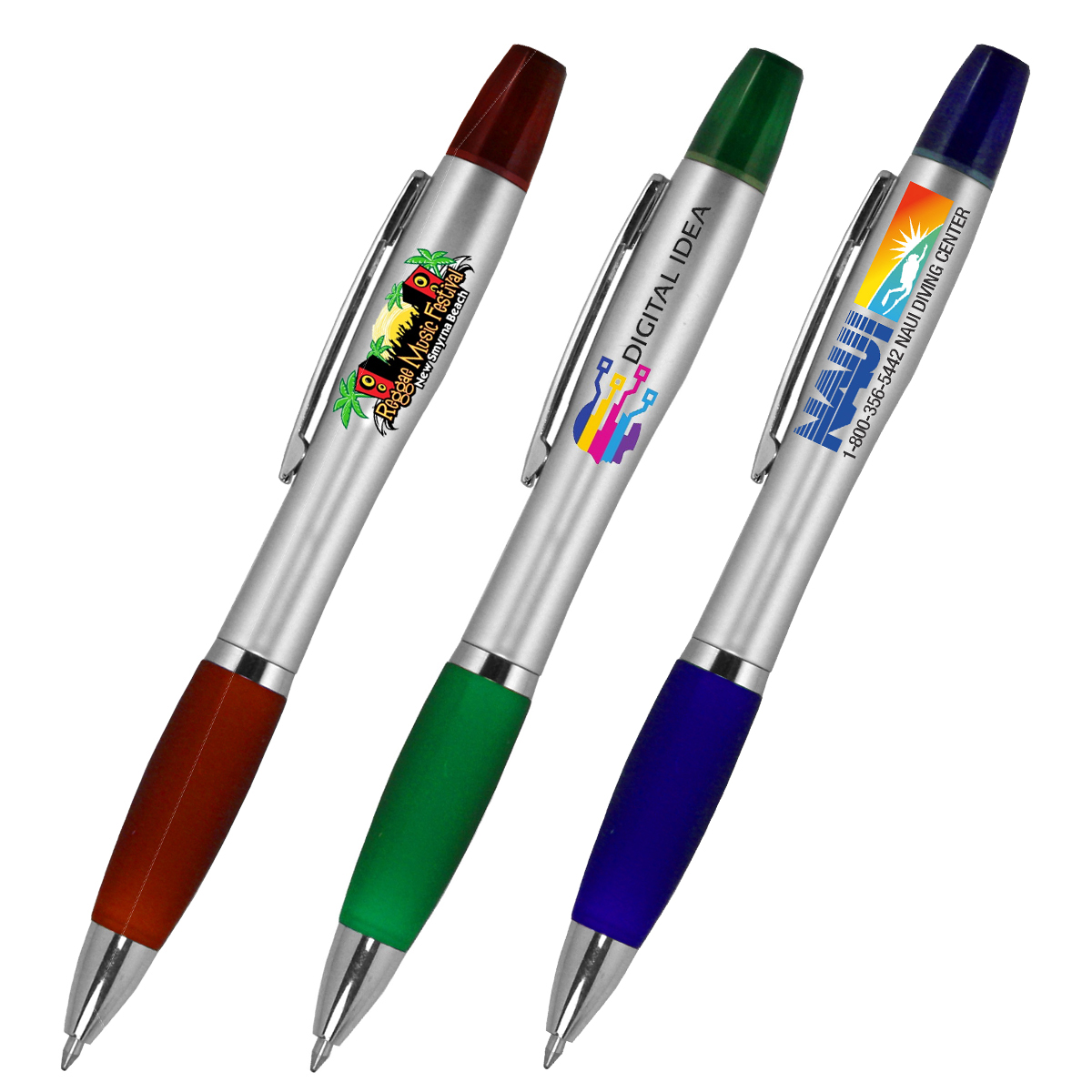 "ELITE" Pen with Matching Color Highlighter Combo (PhotoImage® Full Color)