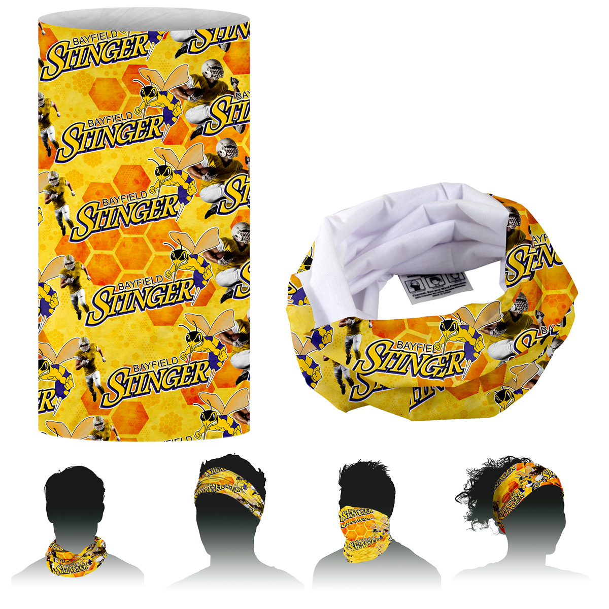 “THE FULL COLOR FANDANA™” Multi-Functional Gaiter and Headwear