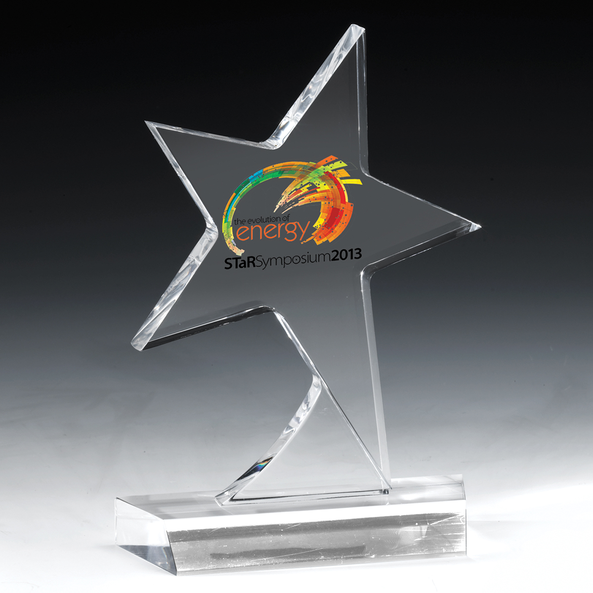 7585S (Screen Print), 7585L (Laser), 7585P (4Color Process) - Standing Star Award