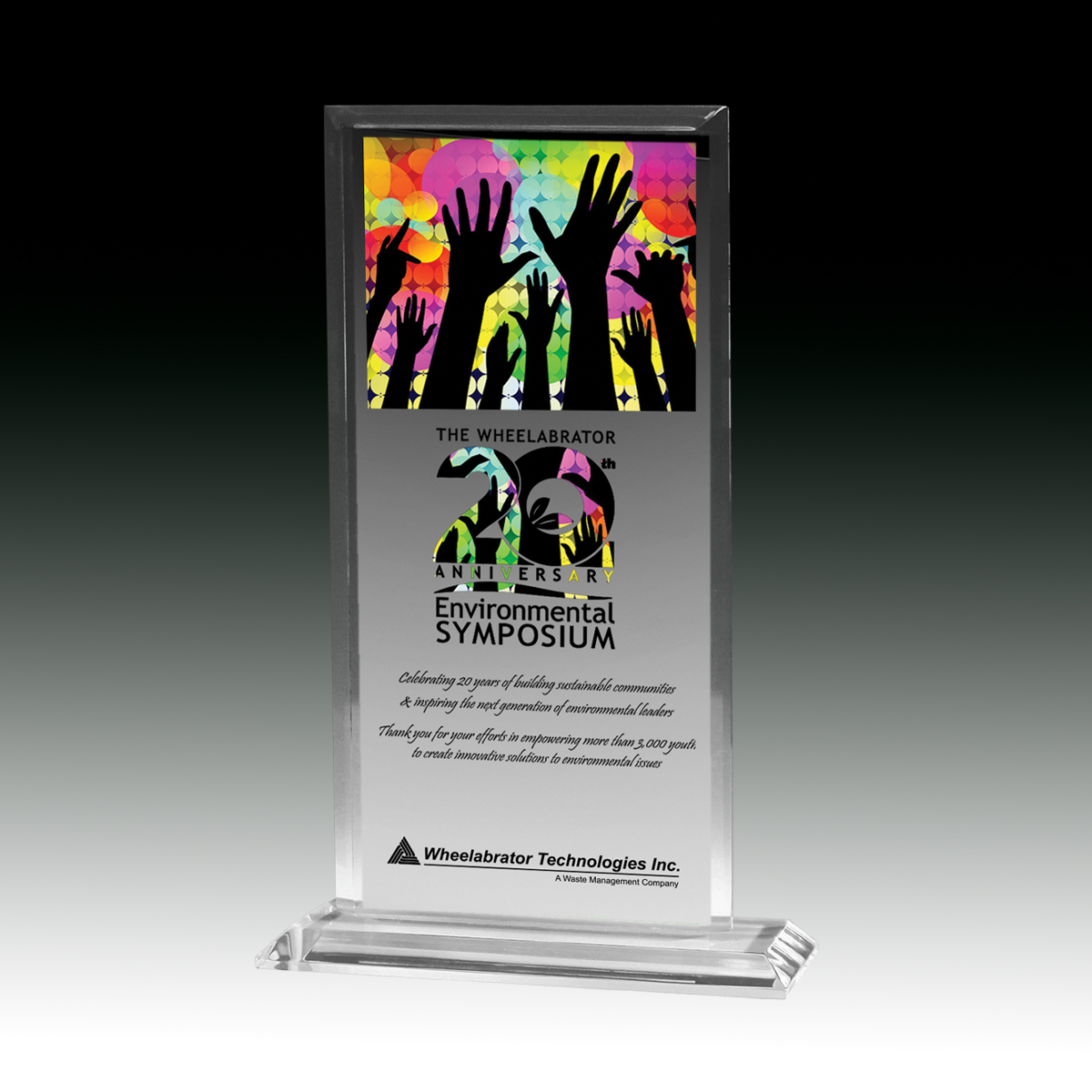 7602-2S (Screen Print), 7602-2L (Laser), 7602-2P (4Color Process) - Slim Line Acrylic Billboard Award