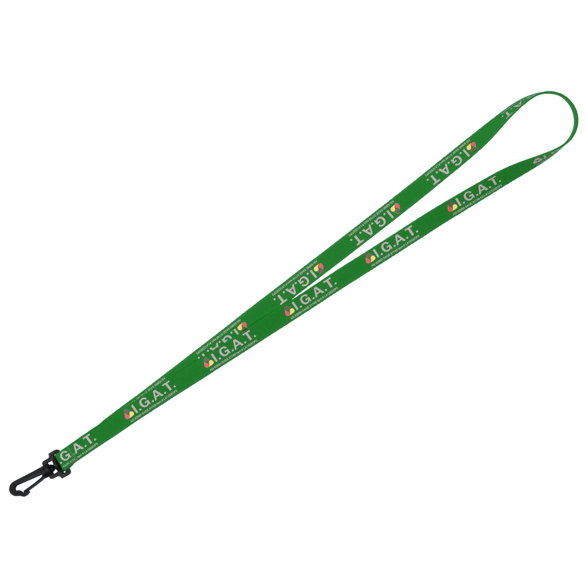 "LASALLE" 1/2” Super Soft Polyester Multi-Color Sublimation Lanyard (Overseas Production 8-10 weeks)