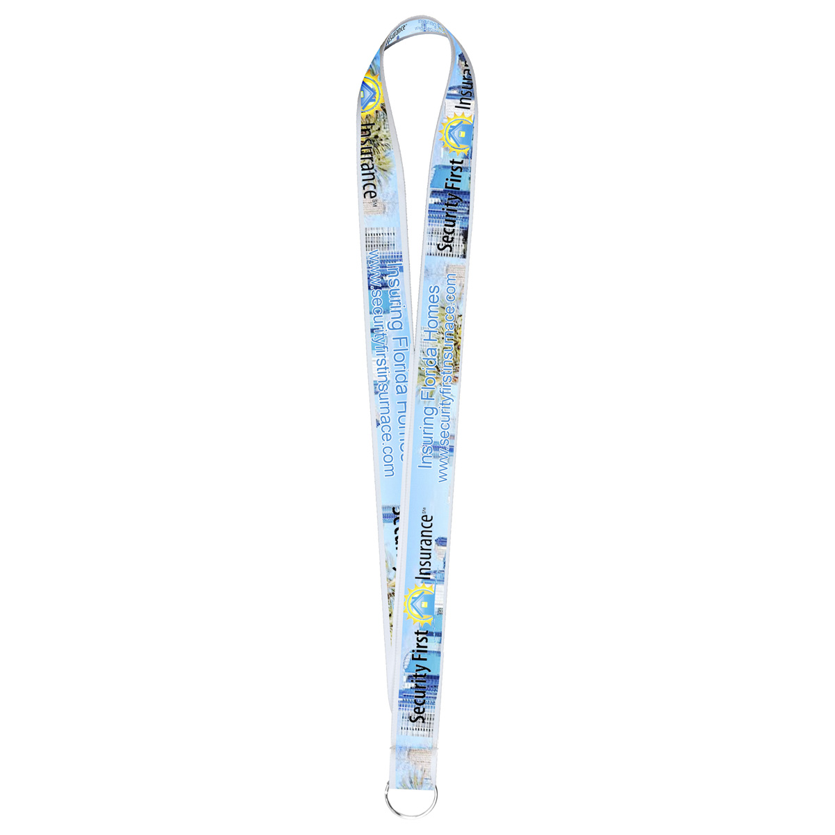 "MCGILL" 1” Import Air Ship Super Soft Polyester Multi-Color Sublimation Lanyard