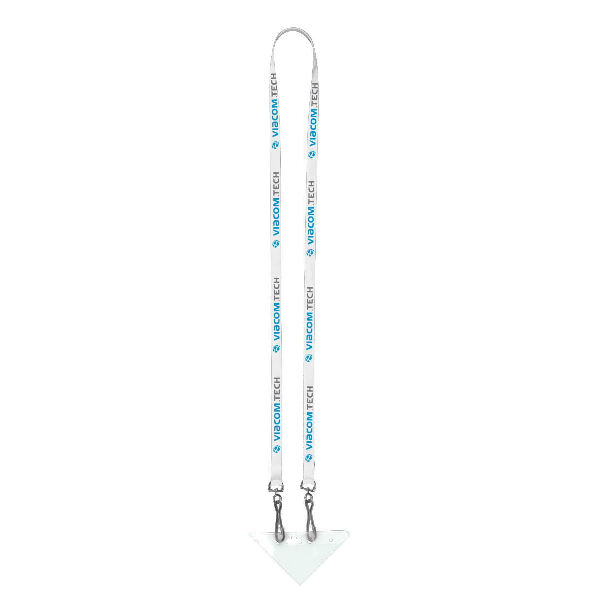 "PALMER" 3/8" Width Dual Attachment Super Soft Polyester Multi-Color Sublimation Lanyard