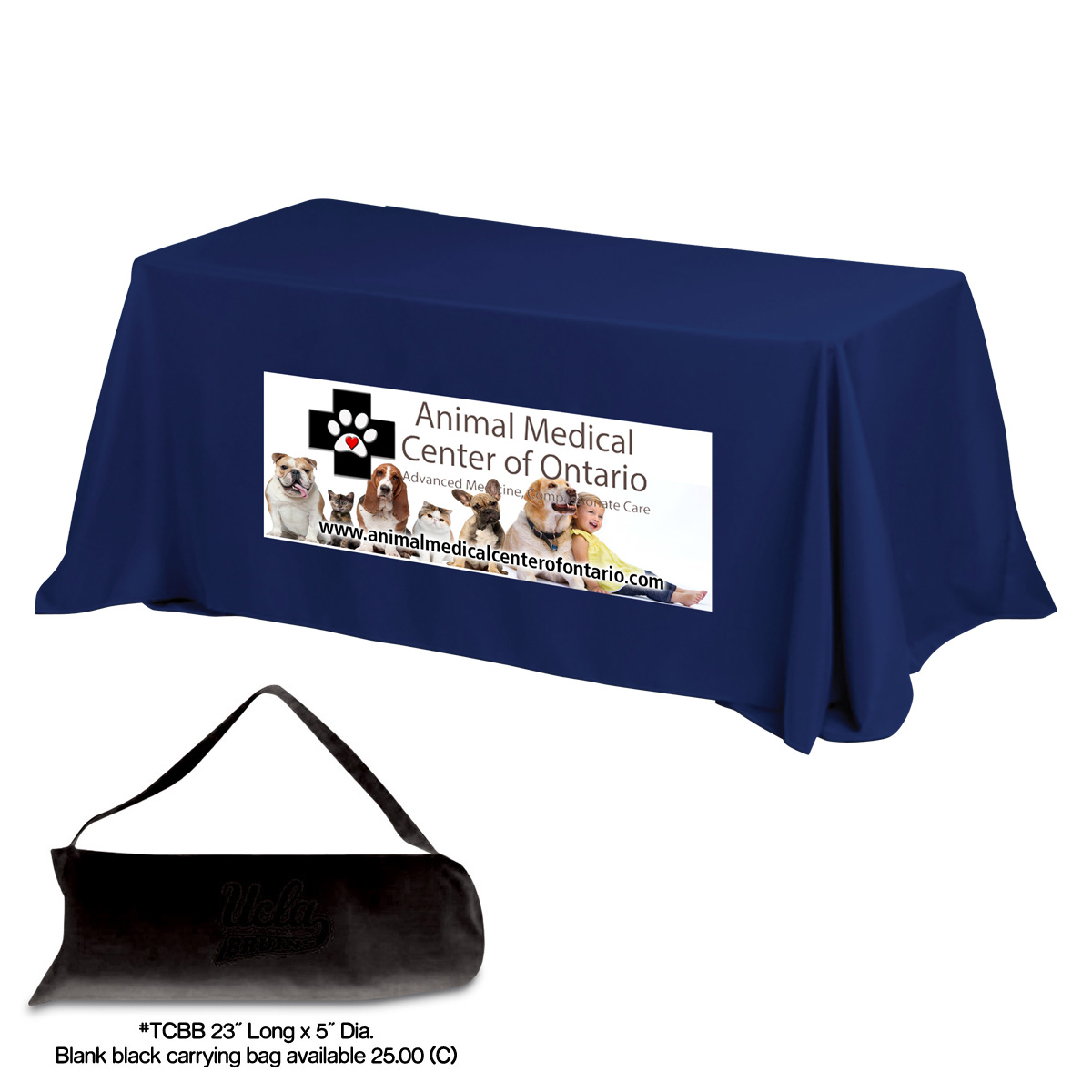 "Preakness Eight" 3-Sided Economy 8 ft Table Cloth & Covers (PhotoImage Full Colour) / Fits 8 ft Table