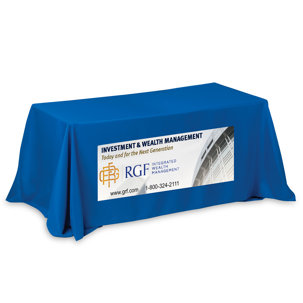 "ZENYATTA EIGHT" 8 ft 4-Sided Throw Style Table Covers & Table Throws (PhotoImage Full Color) / Fits 8 ft Table