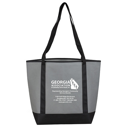 17-1/2" W x 13-1/2" H x 6" D - "The CITY" Convention, Corporate, Travel, Beach and Boat Tote Bag