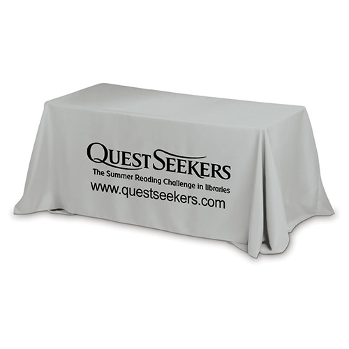 "PREAKNESS SIX" 3-Sided Economy Table Cover & Throws (Spot Color Print) / Fits 6 ft Table