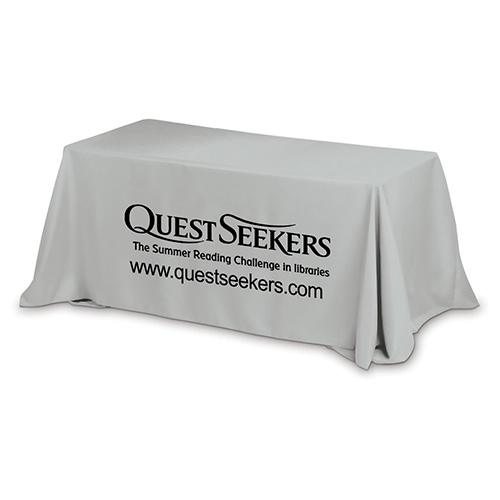 "Preakness Six" 3-Sided Economy Table Cover & Throws (Spot Colour Print) / Fits 6 ft Table