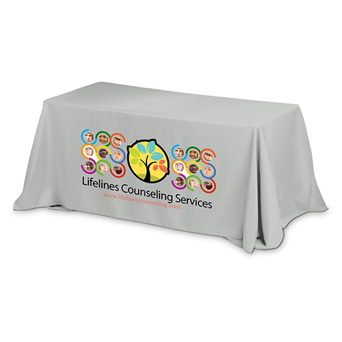 "PREAKNESS SIX" Fits 6 ft Table 3-Sided Economy Table Covers & Table Throws (PhotoImage Full Color)