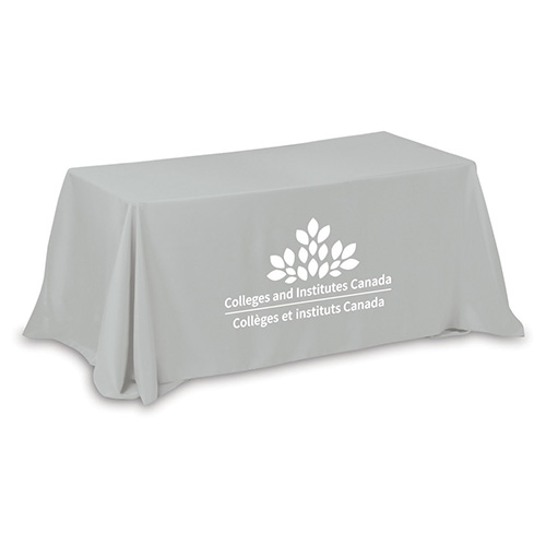 "ZENYATTA SIX" 4-Sided Throw Style Table Covers & Table Throws (Spot Color) / Fits 6 ft Table