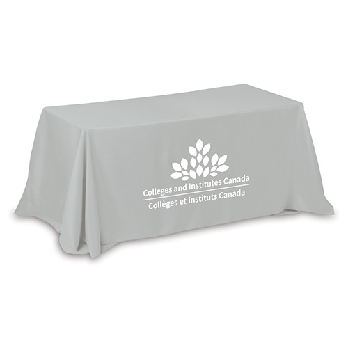 "ZENYATTA EIGHT" 4-Sided Throw Style Table Covers & Table Throws (Spot Color Print) / Fits 8 ft Table