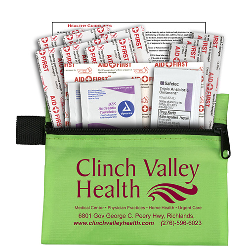 "RIVERSIDE PLUS" 14 Piece Healthy Living Pack Components inserted into Zipper Kit