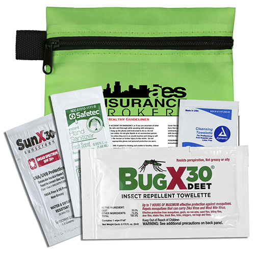 "STAY SAFE KIT 4" Piece Insect Repellent Kit in Zipper Pack