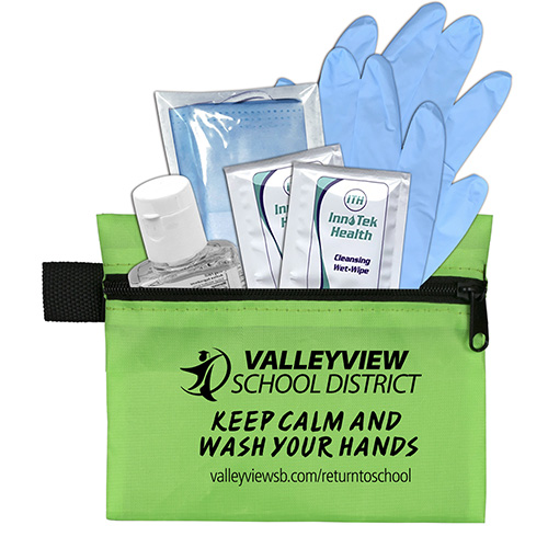 "TETHYS" 6 Piece "Take Everywhere" First Aid Protection Pack in Zipper Pouch