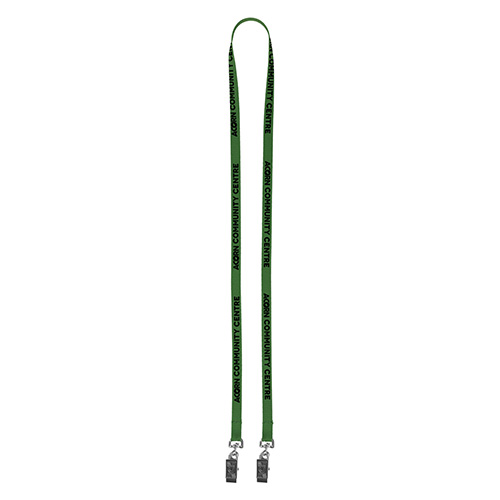 "CULVER" 3/8" Width Dual Attachment Silkscreen Polyester Lanyard