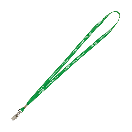 "AURORA" 3/8" Super Soft Polyester Silkscreen Lanyard (Overseas Production 8-10 Weeks)