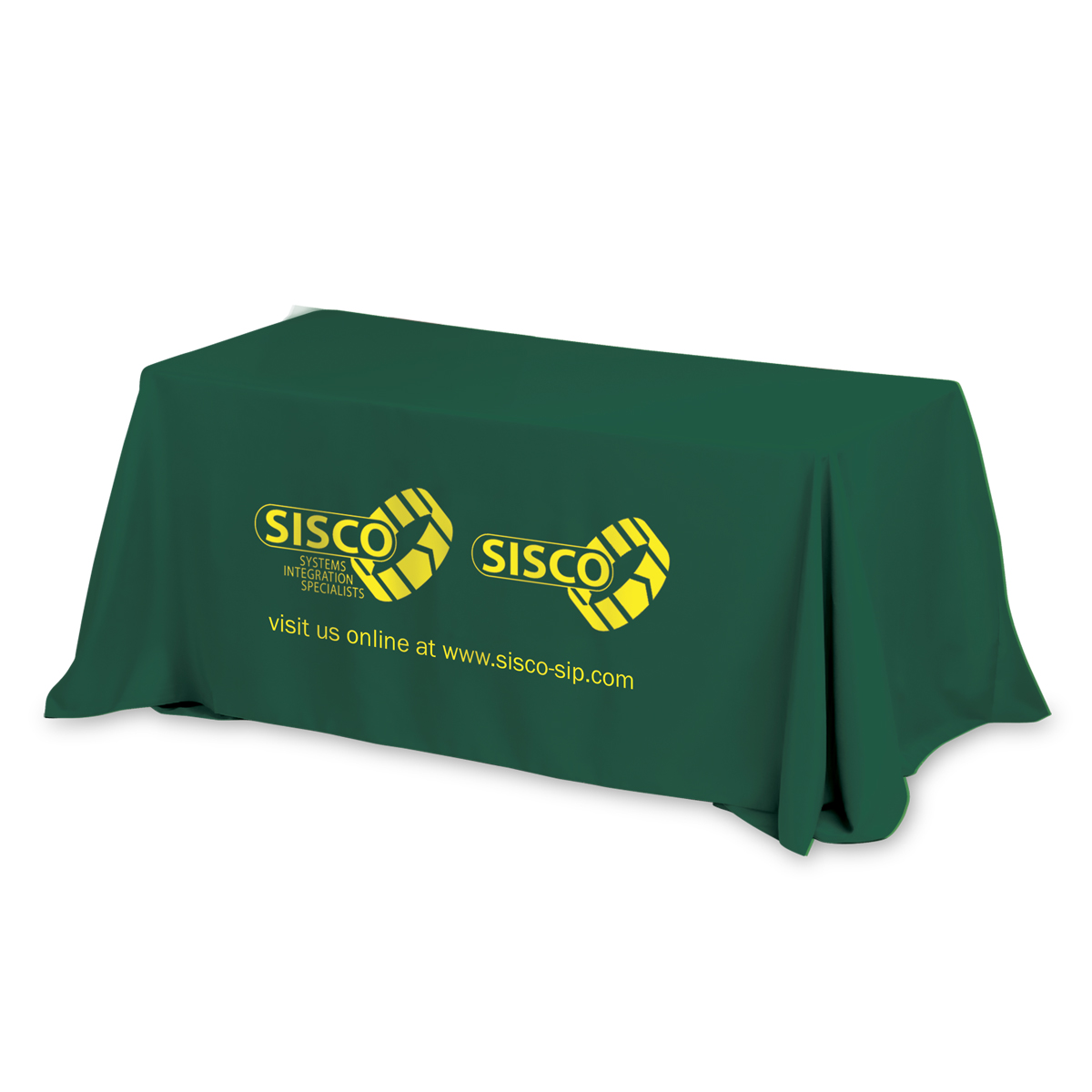 "Preakness Six" 3-Sided Economy Table Cover & Throws (Spot Colour Print) / Fits 6 ft Table
