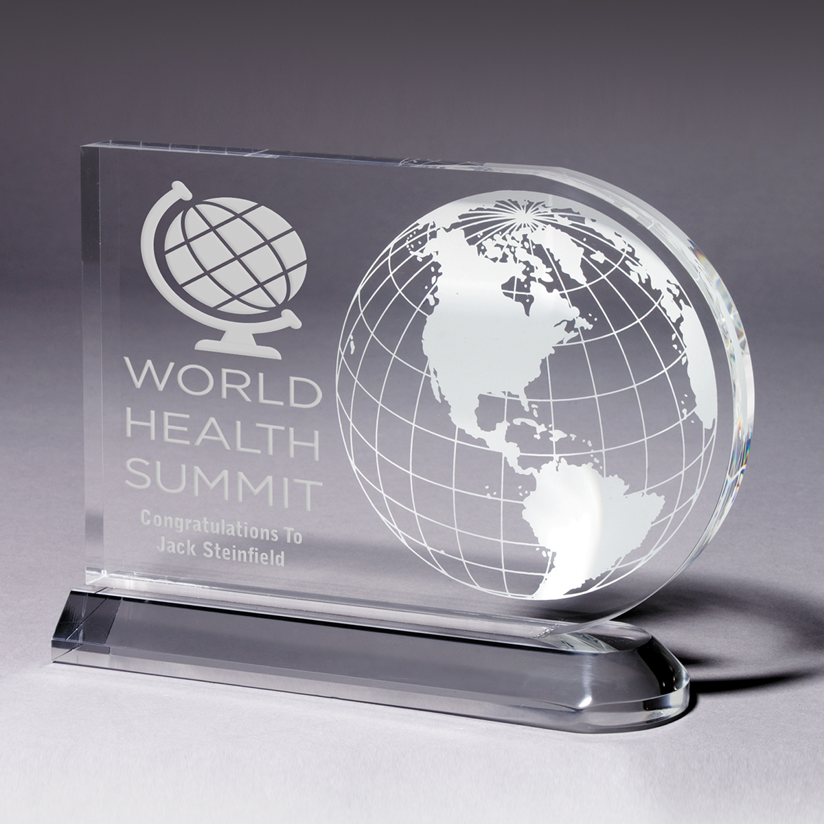 2062S (Screen Print), 2062L (Laser), 2062P (4Color Process) - Medium Globe Award