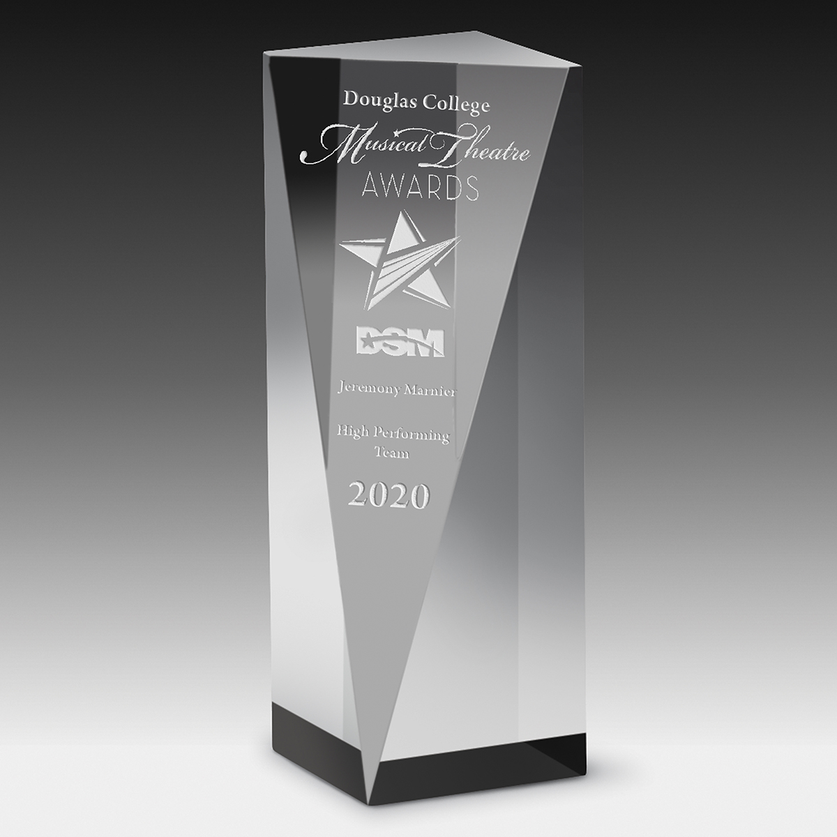Carved Obelisk Award - 6"