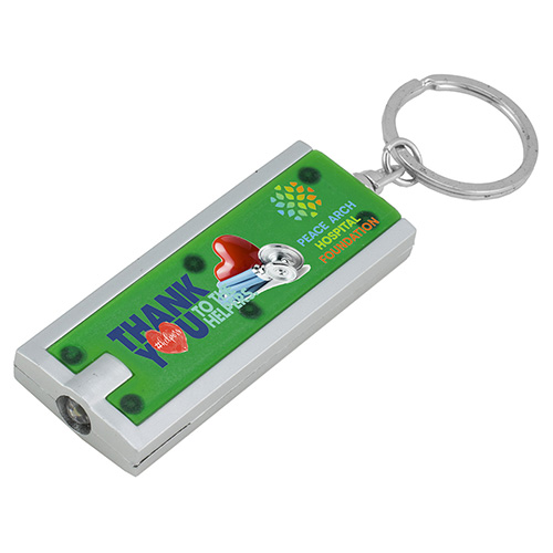 "AKARI" FC PhotoImage ® Full Color Imprint Slim Keyholder Keylight  with Bright White LED Light