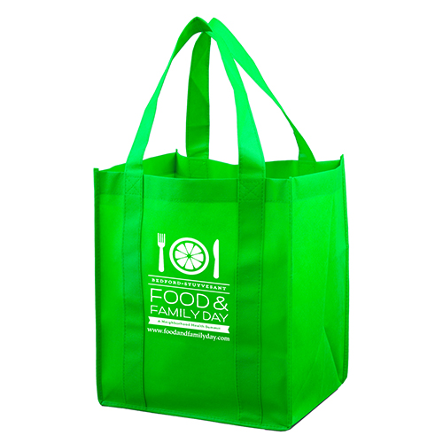 13" W x 15" H -"SUPER MEGA" Grocery Shopping Tote Bag