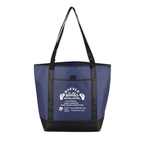 17-1/2" W x 13-1/2" H x 6" D - "The CITY" Convention, Corporate, Travel, Beach and Boar Tote Bag