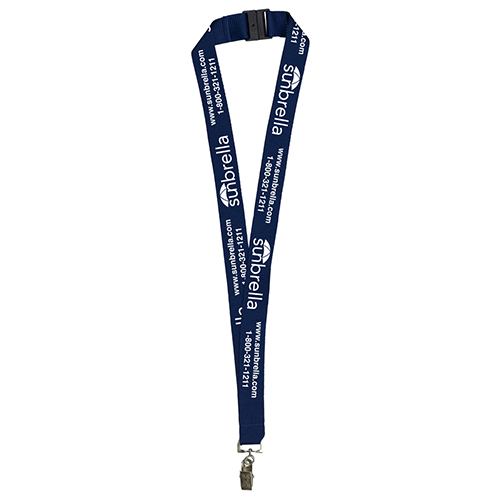 "AUBURN" 1” Overseas Silkscreen Lanyard