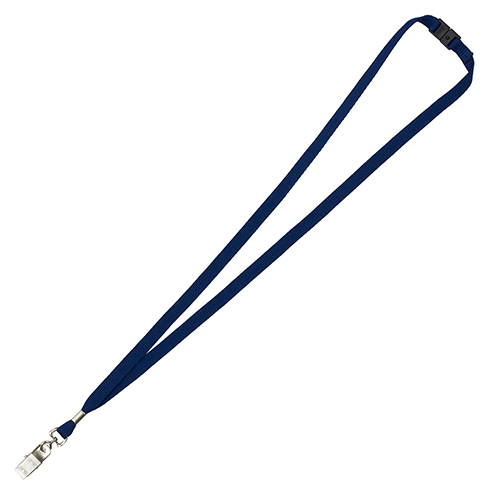 "OWEN" 3/8" Blank Lanyard with Breakaway Safety Release Attachment - Bulldog Clip