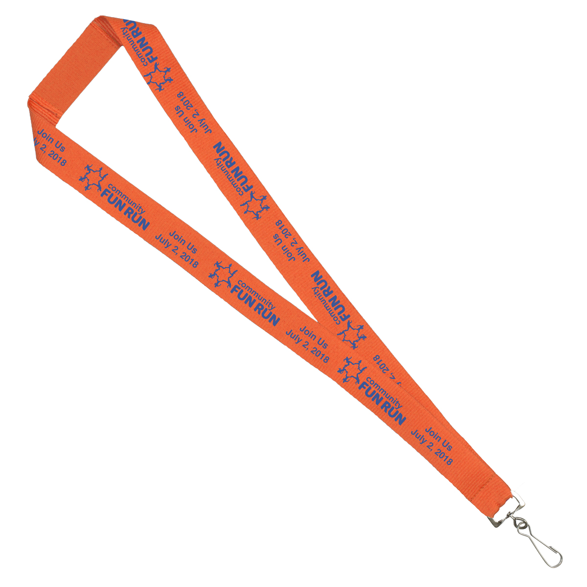 "LASALLE" 1” Import Air Ship Silkscreen Lanyard