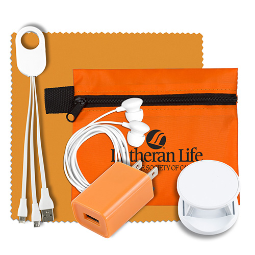 "Charge Pouch Lux" Mobile Tech Home & Auto Charging Kit