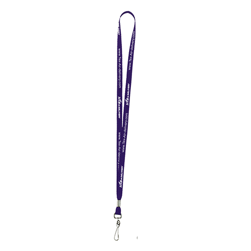 "AURORA" 1/2" Super Soft Polyester Silkscreen Lanyard (Overseas Production 8-10 Weeks)