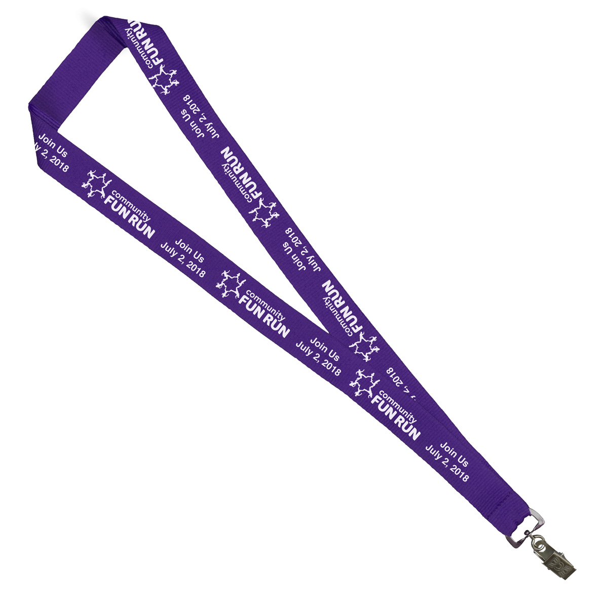 "LASALLE" 1” Import Air Ship Silkscreen Lanyard