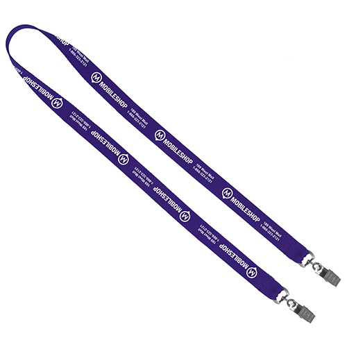 "CULVER" 3/4" Width Dual Attachment Silkscreen Polyester Lanyard